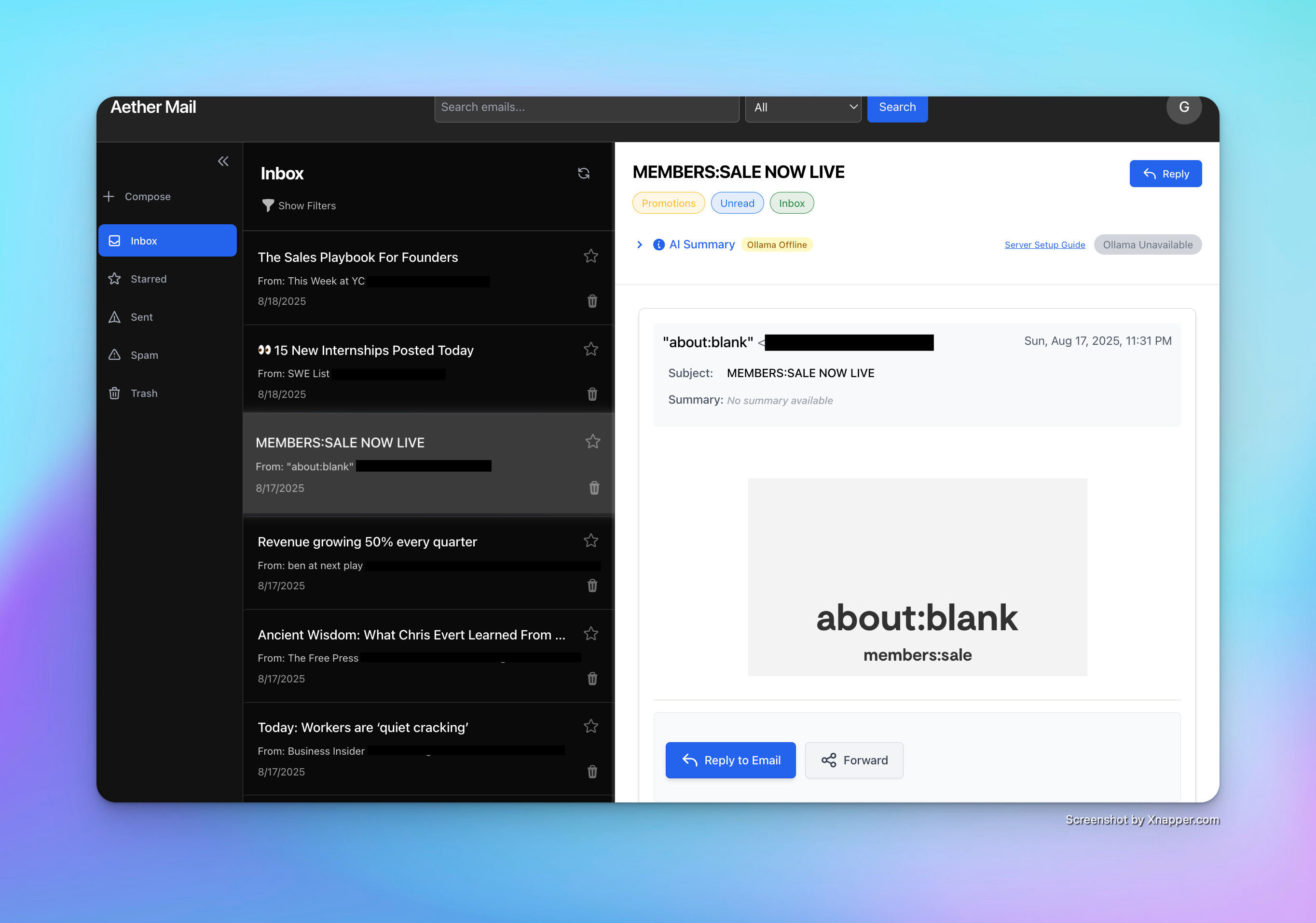 Aether - AI Email Client