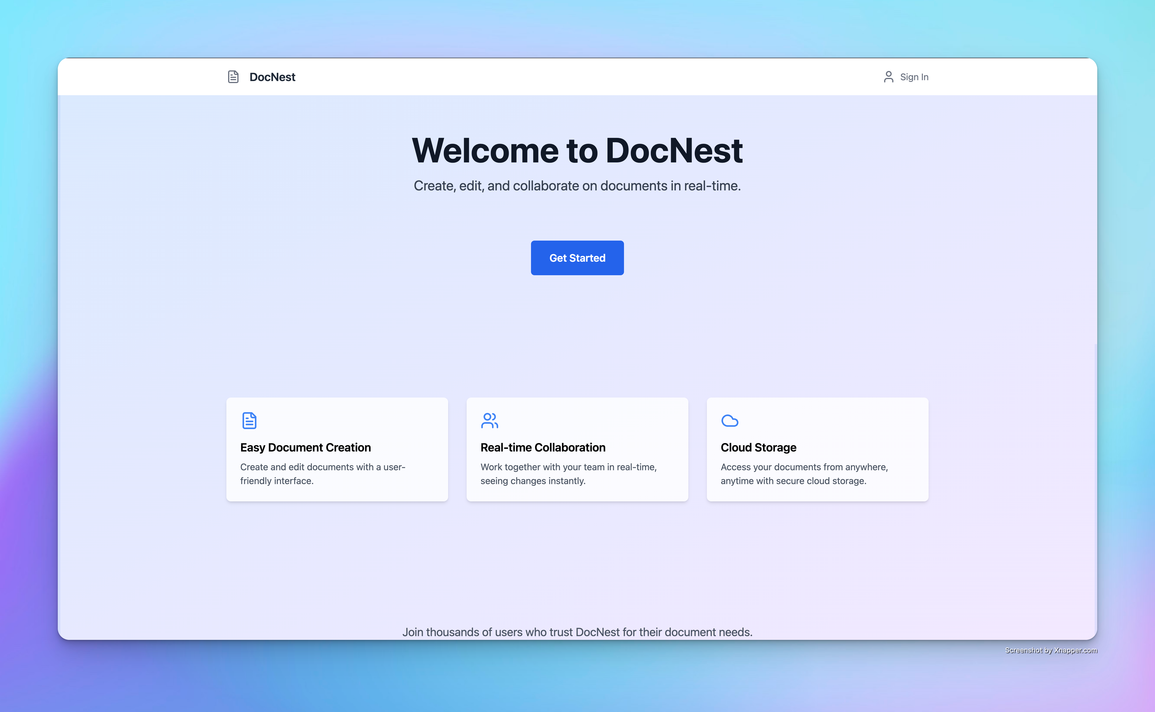 Docnest Collaborative Editor